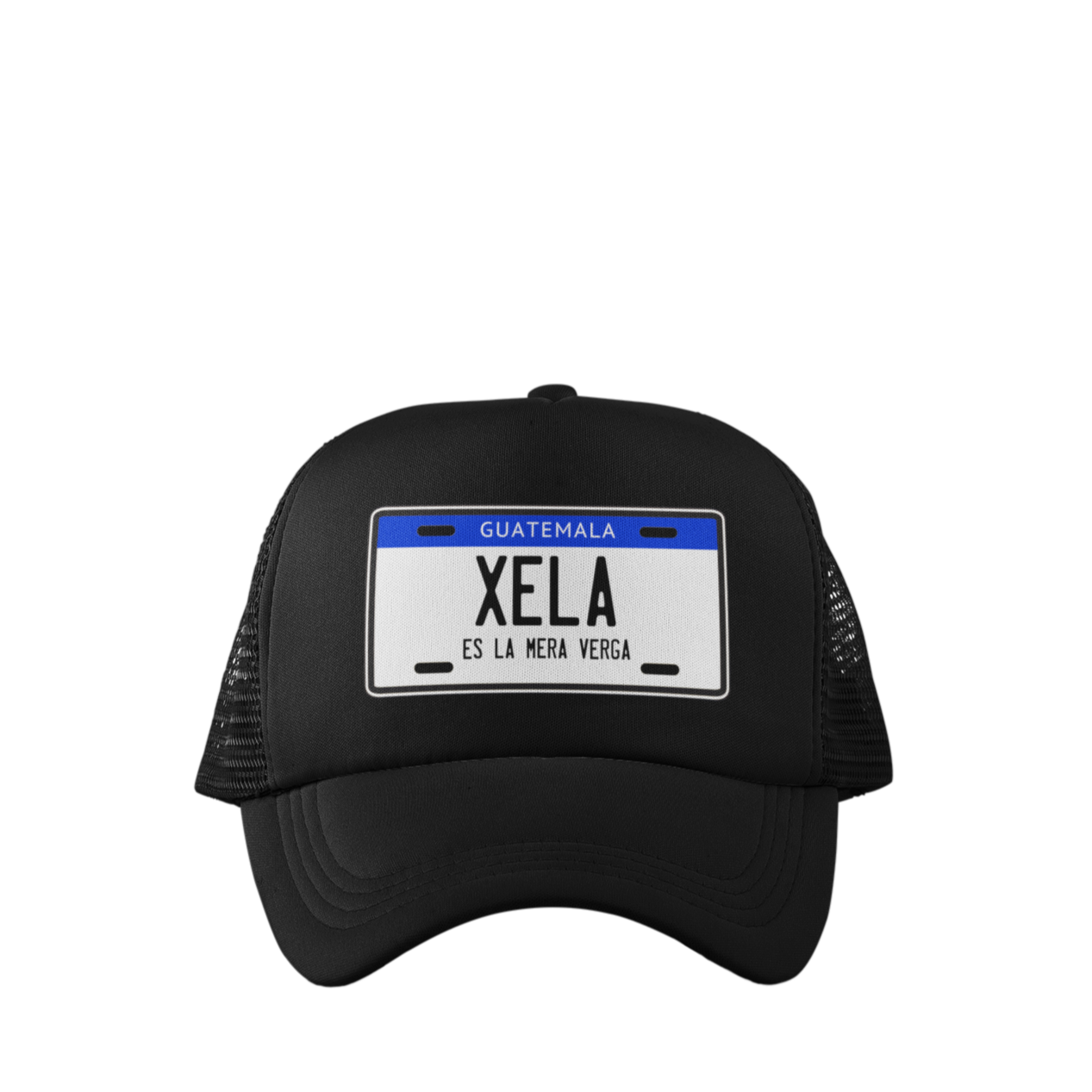 Descubre la exclusiva gorra tipo trucker de Xela, diseñada para amantes de la cultura urbana. Con ajuste personalizable para mayor comodidad