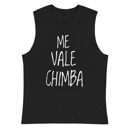 Camiseta sin mangas Me Vale Chimba: el emblema de orgullo colombiano con calidad excepcional y estampado que resiste el paso del tiempo.