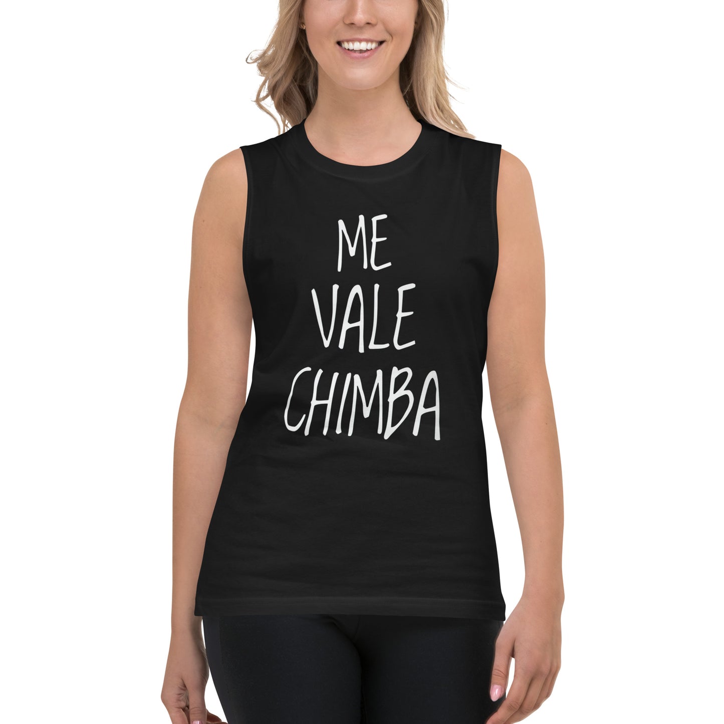 Camiseta sin mangas Me Vale Chimba: el emblema de orgullo colombiano con calidad excepcional y estampado que resiste el paso del tiempo.