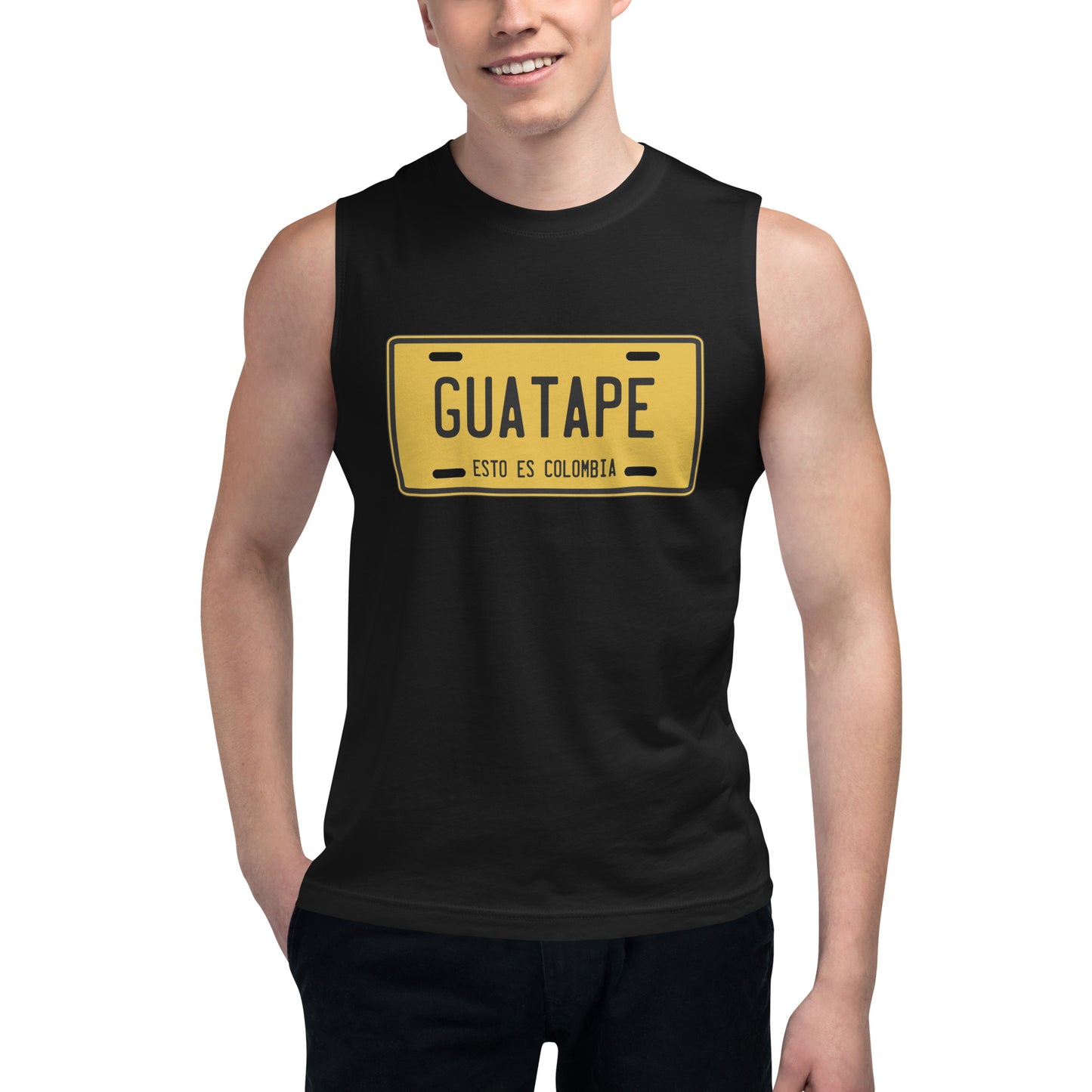 Camiseta sin mangas Guatapé, Descubre calidad excepcional y estampados duraderos. Encuentra estilo y orgullo en cada prenda. Compra en LOSMIOS!