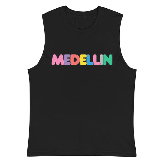 Camiseta sin mangas Color Medellín, Descubre calidad excepcional y estampados duraderos. Encuentra estilo y orgullo en cada prenda. Compra en LOSMIOS!