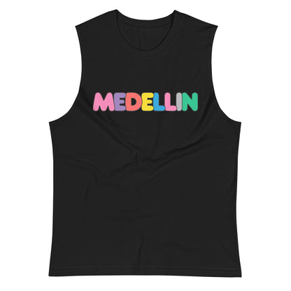 Camiseta sin mangas Color Medellín, Descubre calidad excepcional y estampados duraderos. Encuentra estilo y orgullo en cada prenda. Compra en LOSMIOS!