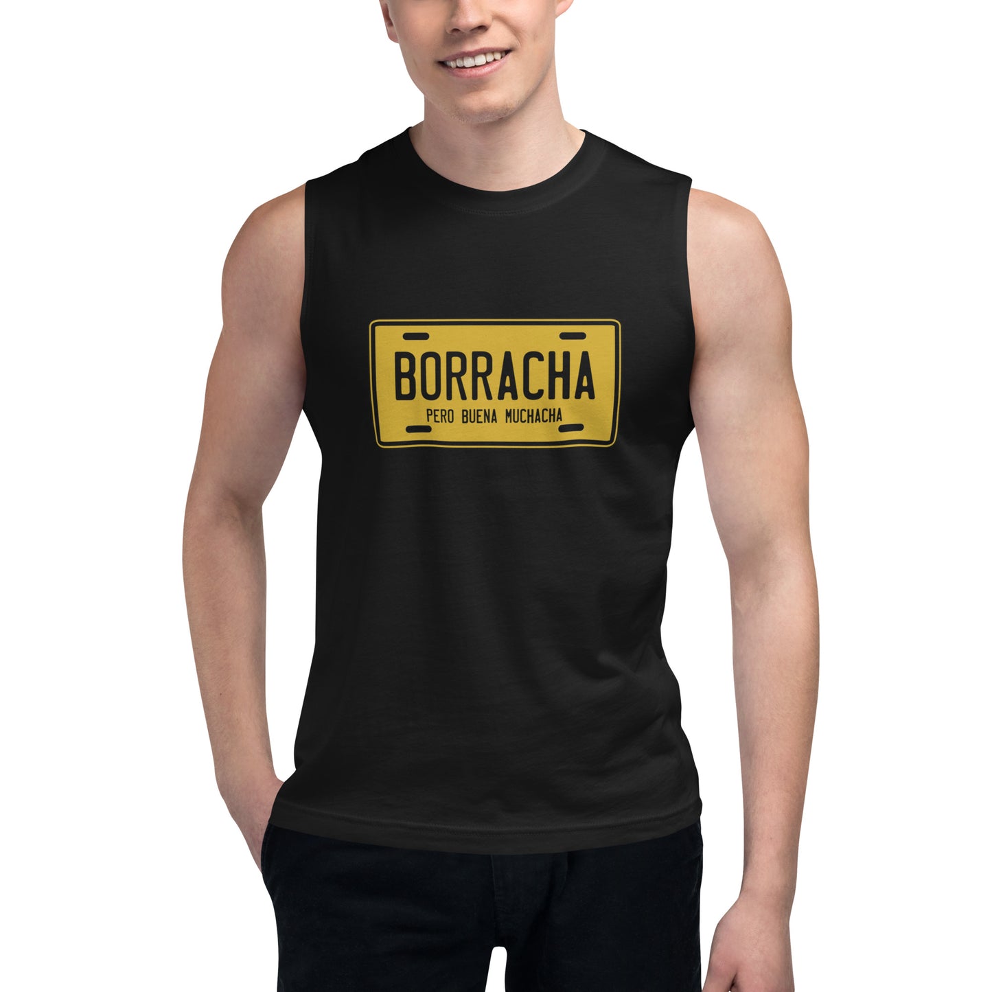 Camiseta sin mangas Borracha, Descubre calidad excepcional y estampados duraderos. Encuentra estilo y orgullo en cada prenda. Compra en LOSMIOS!