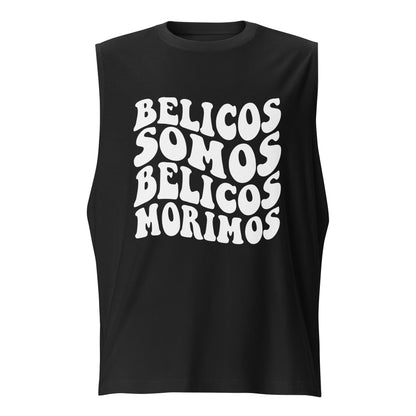 Camiseta sin mangas Bélicos Somos, Descubre calidad excepcional y estampados duraderos. Encuentra estilo y orgullo en cada prenda.