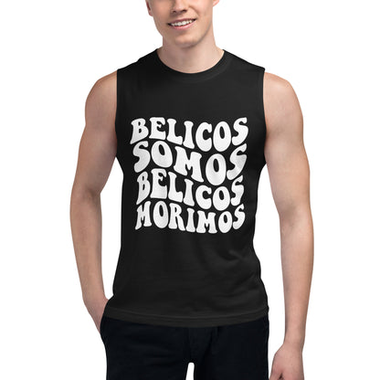 Camiseta sin mangas Bélicos Somos, Descubre calidad excepcional y estampados duraderos. Encuentra estilo y orgullo en cada prenda.