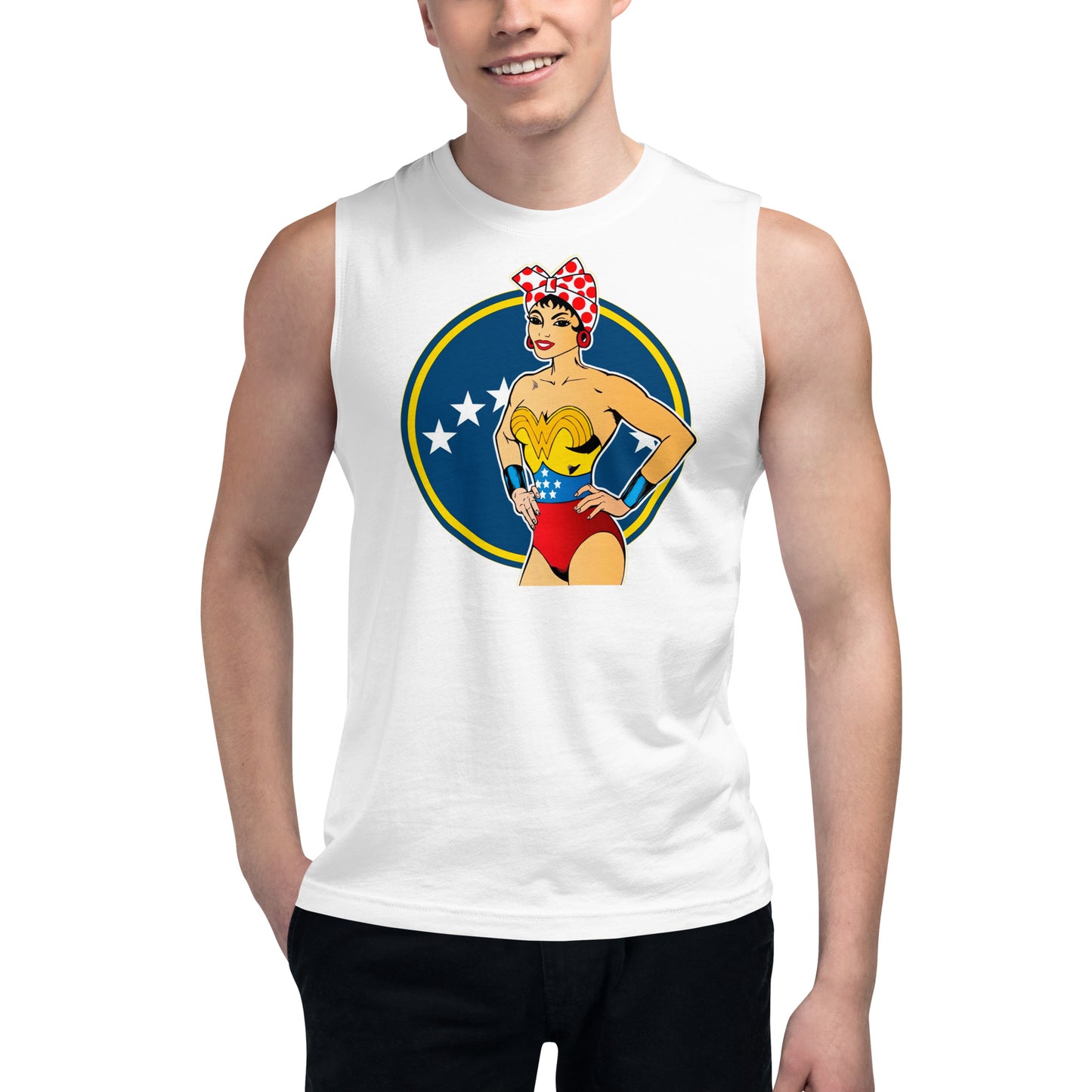 Camiseta sin mangas Wonder Pan, Descubre calidad excepcional y estampados duraderos. Encuentra estilo y orgullo en cada prenda. Compra en LOSMIOS!