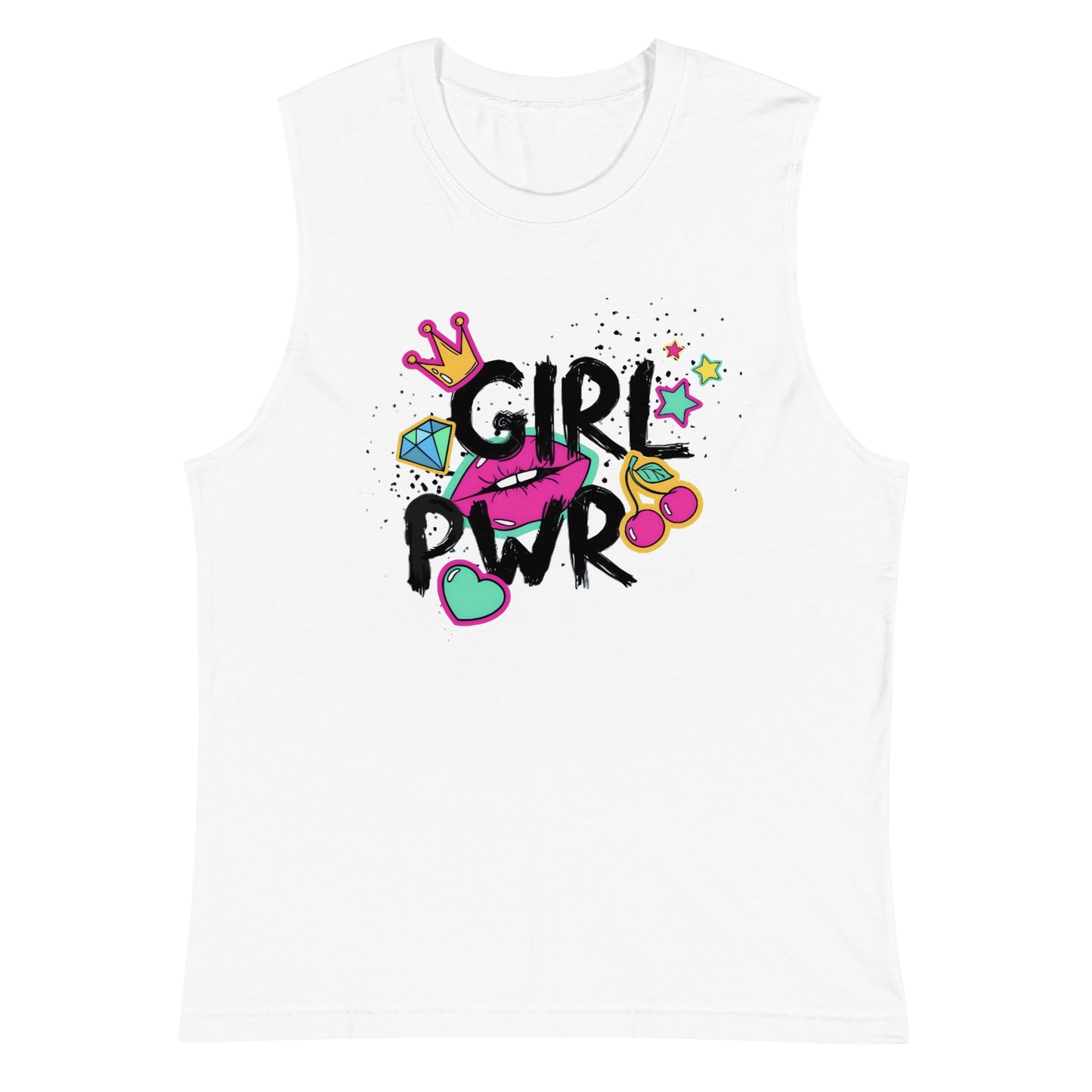 Camiseta sin mangas Girl Pwr, Descubre calidad excepcional y estampados duraderos. Encuentra estilo y orgullo en cada prenda. Compra en LOSMIOS!