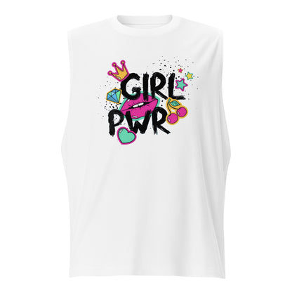 Camiseta sin mangas Girl Pwr, Descubre calidad excepcional y estampados duraderos. Encuentra estilo y orgullo en cada prenda. Compra en LOSMIOS!