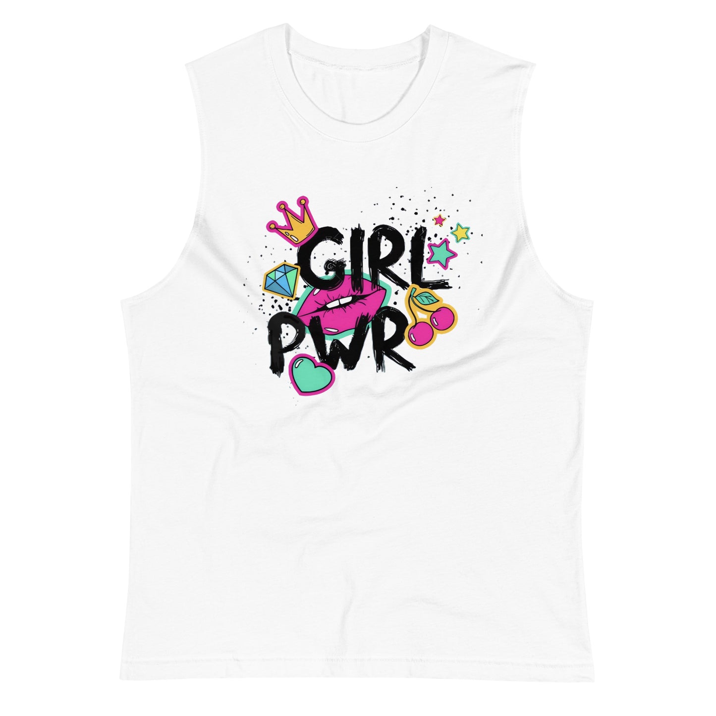 Camiseta sin mangas Girl Pwr, Descubre calidad excepcional y estampados duraderos. Encuentra estilo y orgullo en cada prenda. Compra en LOSMIOS!