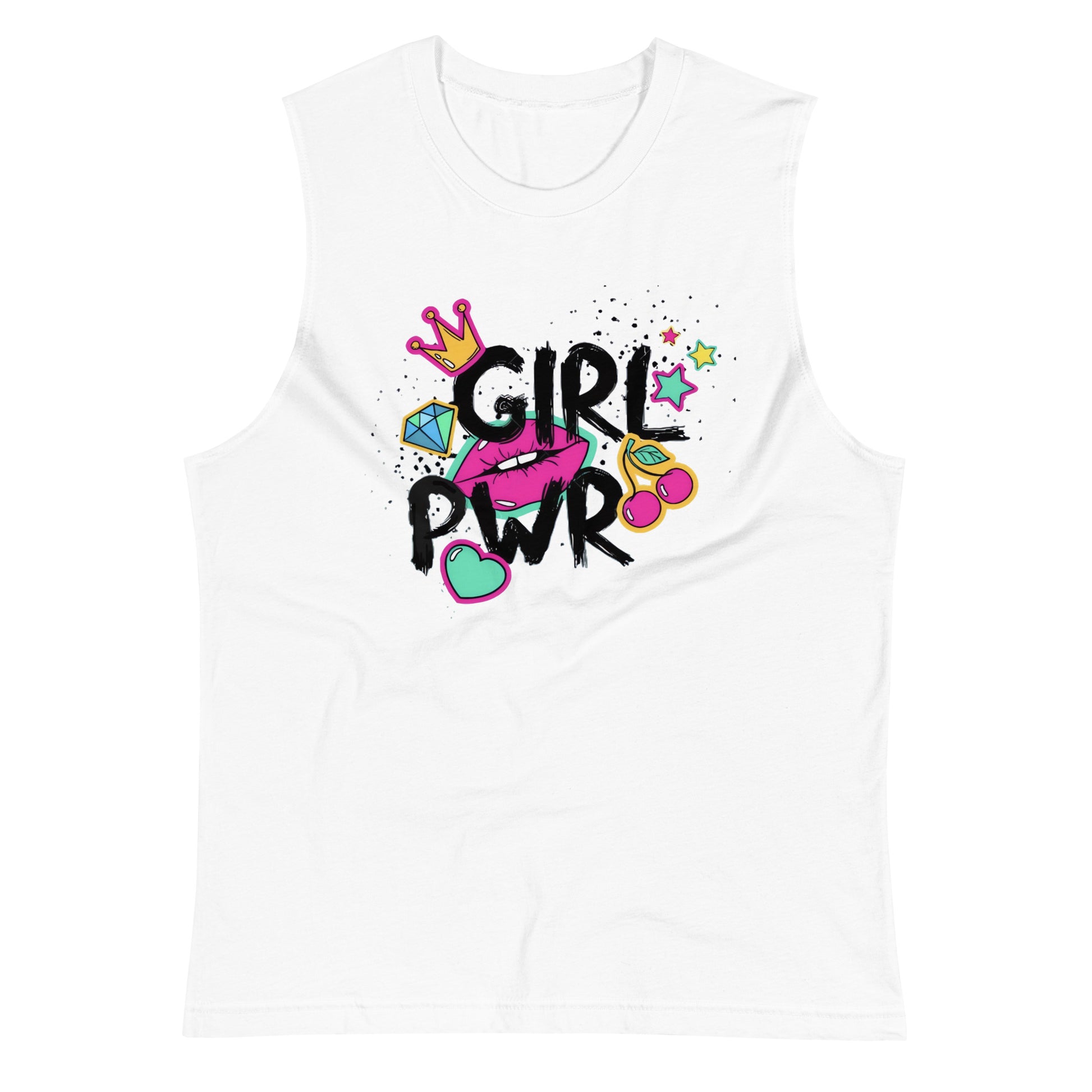 Camiseta sin mangas Girl Pwr, Descubre calidad excepcional y estampados duraderos. Encuentra estilo y orgullo en cada prenda. Compra en LOSMIOS!