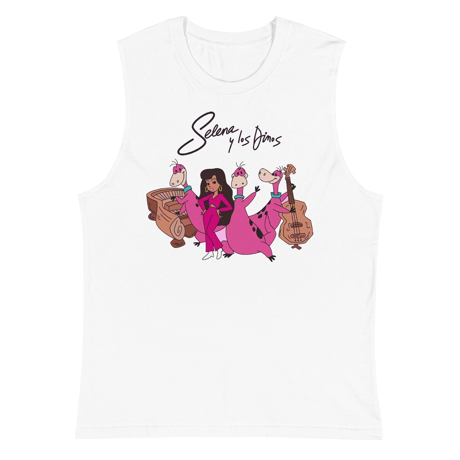 Camiseta sin mangas Selena y los Dinos, Descubre calidad excepcional y estampados duraderos. Encuentra estilo y orgullo en cada prenda. 