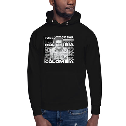 Sudadero con capucha Pablo Escobar Colombia: el emblema de orgullo colombiano con calidad excepcional y estampado que resiste el paso del tiempo.
