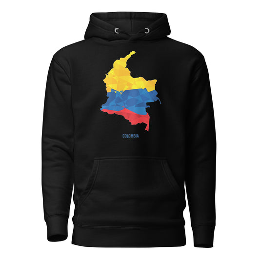 Sudadero con capucha Somos Colombia: el emblema de orgullo colombiano con calidad excepcional y estampado que resiste el paso del tiempo.