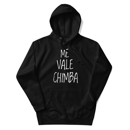 Sudadero con capucha Me Vale Chimba: Descubre calidad excepcional y estampados duraderos. Encuentra estilo y orgullo en cada prenda.