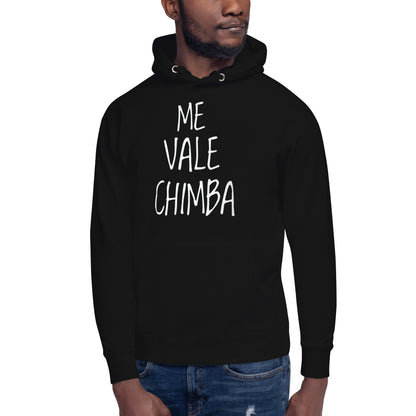 Sudadero con capucha Me Vale Chimba: Descubre calidad excepcional y estampados duraderos. Encuentra estilo y orgullo en cada prenda.