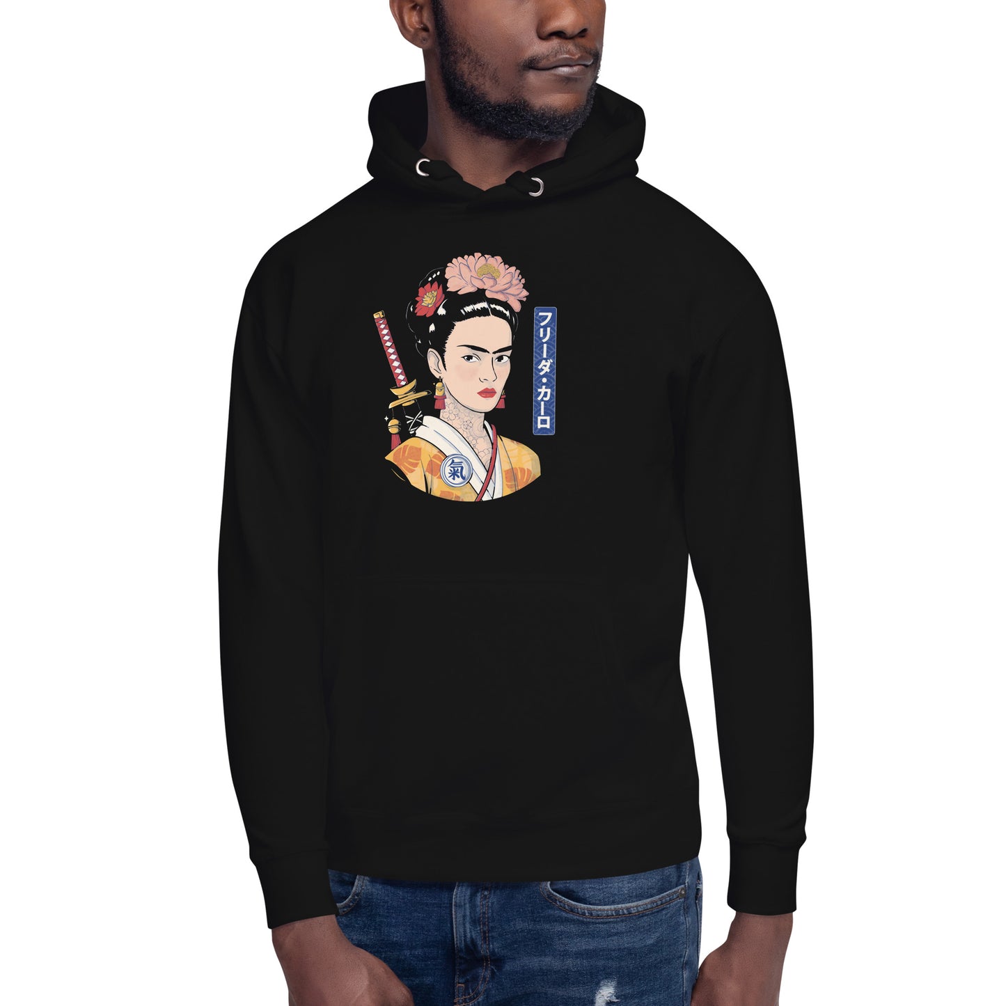 Hoodie de Frida Samurai, Descubre calidad excepcional y estampados duraderos. Encuentra estilo y orgullo en cada prenda. Compra ahora!