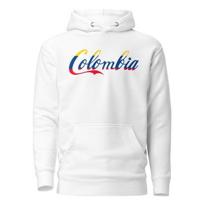 Sudadero con capucha Colombia's Coke: el emblema de orgullo colombiano con calidad excepcional y estampado que resiste el paso del tiempo.