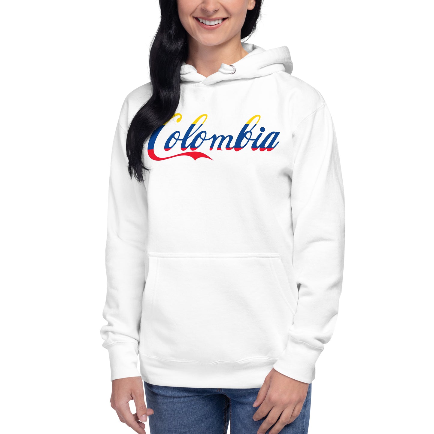 Sudadero con capucha Colombia's Coke: el emblema de orgullo colombiano con calidad excepcional y estampado que resiste el paso del tiempo.