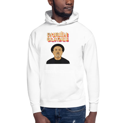 Hoodie de Rubén Blades, Descubre calidad excepcional y estampados duraderos. Encuentra estilo y orgullo en cada prenda. Compra ahora!