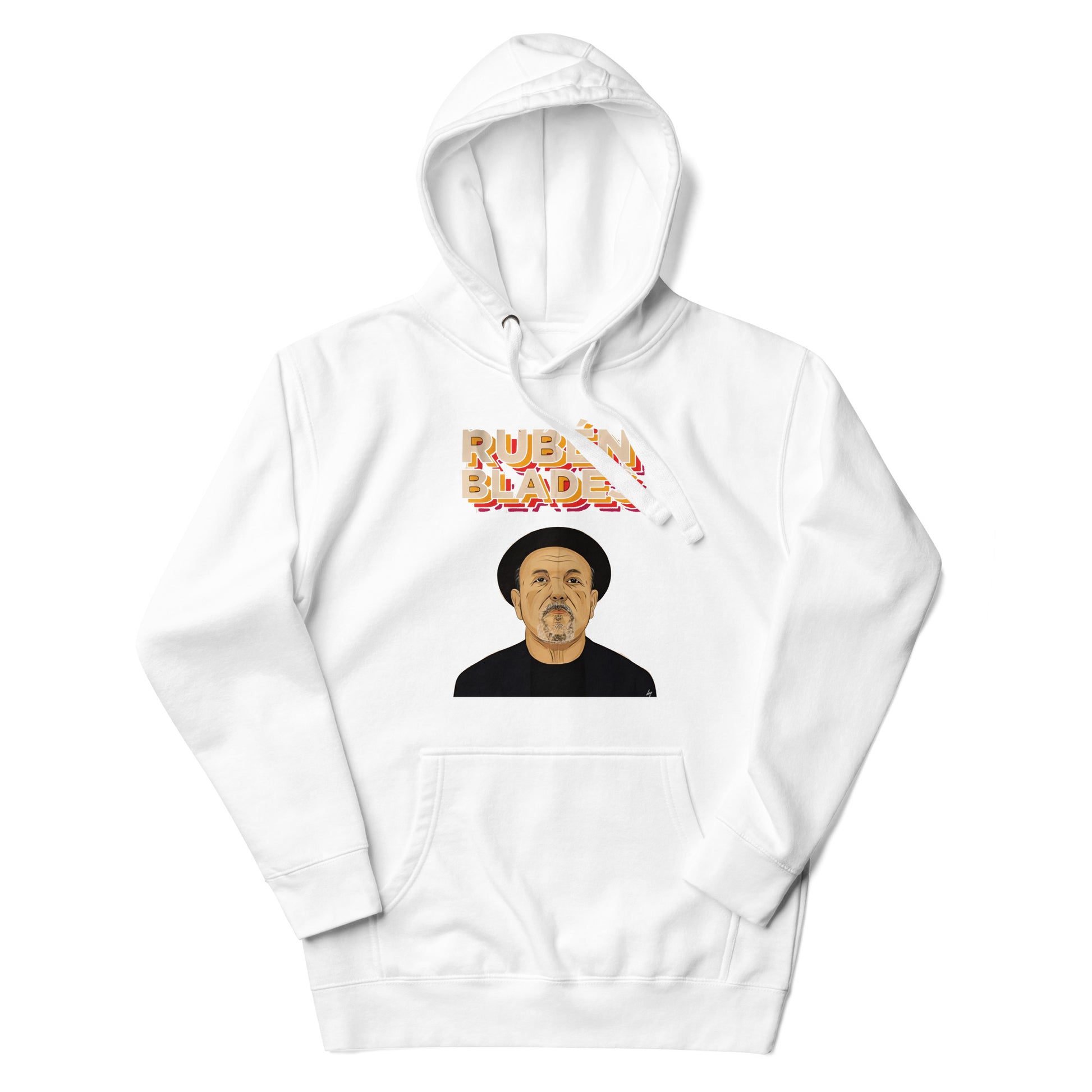 Hoodie de Rubén Blades, Descubre calidad excepcional y estampados duraderos. Encuentra estilo y orgullo en cada prenda. Compra ahora!