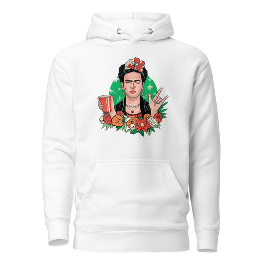 Hoodie de Frida Khalo Style ,Descubre calidad excepcional y estampados duraderos. Encuentra estilo y orgullo en cada prenda. compra ahora!