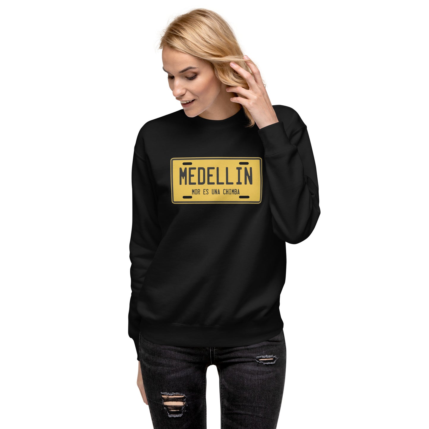 Suéter de Medellin Mor es una chimba ,Descubre calidad excepcional y estampados duraderos. Encuentra estilo y orgullo en cada prenda. Compra ahora!