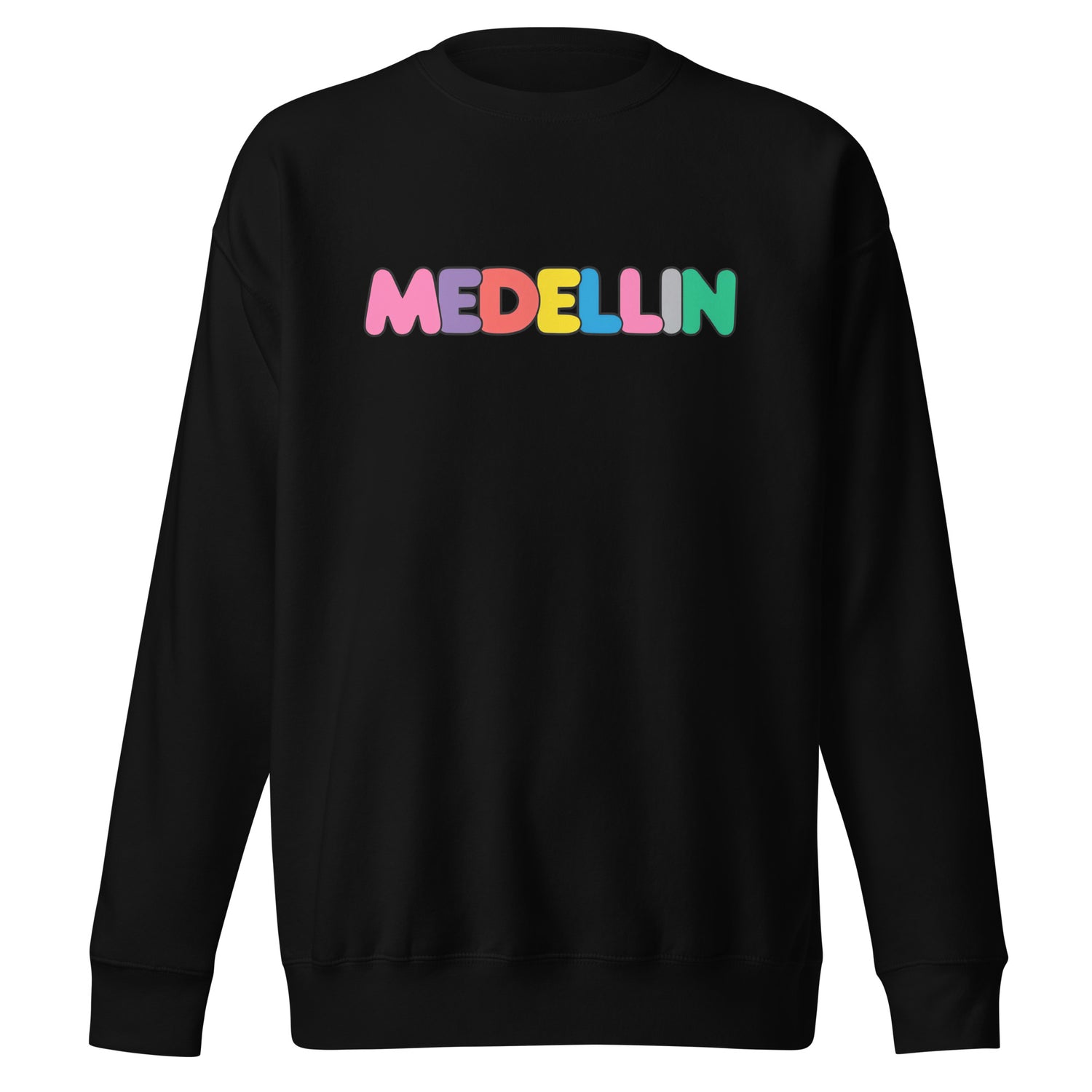 Suéter de Color Medellin ,Descubre calidad excepcional y estampados duraderos. Encuentra estilo y orgullo en cada prenda. Compra ahora!