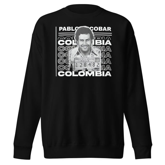 Suéter Pablo Excobar Colombia ,Descubre calidad excepcional y estampados duraderos. Encuentra estilo y orgullo en cada prenda. Compra ahora!