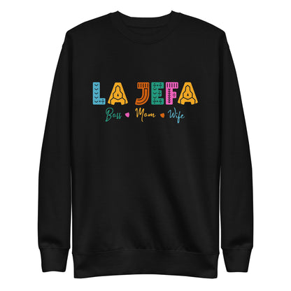 Suéter de La Jefa ,Descubre calidad excepcional y estampados duraderos. Encuentra estilo y orgullo en cada prenda. Compra ahora!