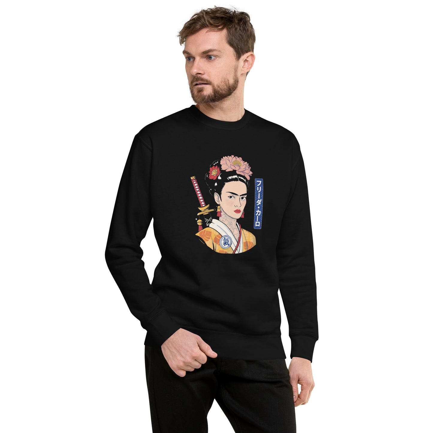 Suéter de Frida Samurai ,Descubre calidad excepcional y estampados duraderos. Encuentra estilo y orgullo en cada prenda. Compra ahora!