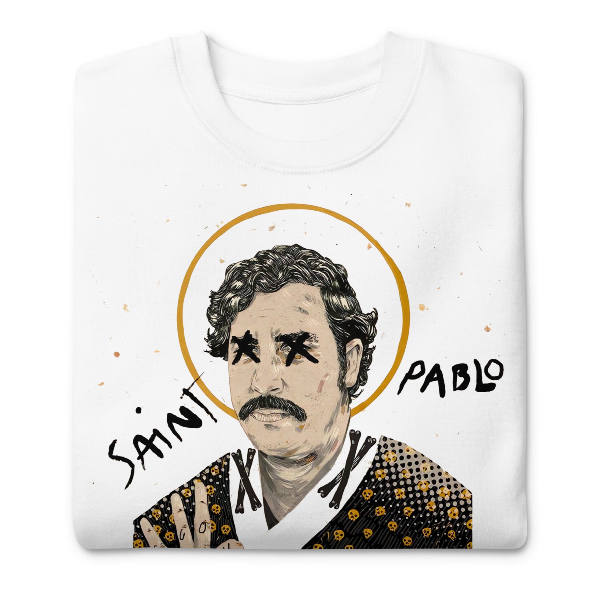 Suéter de Saint Pablo ,Descubre calidad excepcional y estampados duraderos. Encuentra estilo y orgullo en cada prenda. Compra ahora!