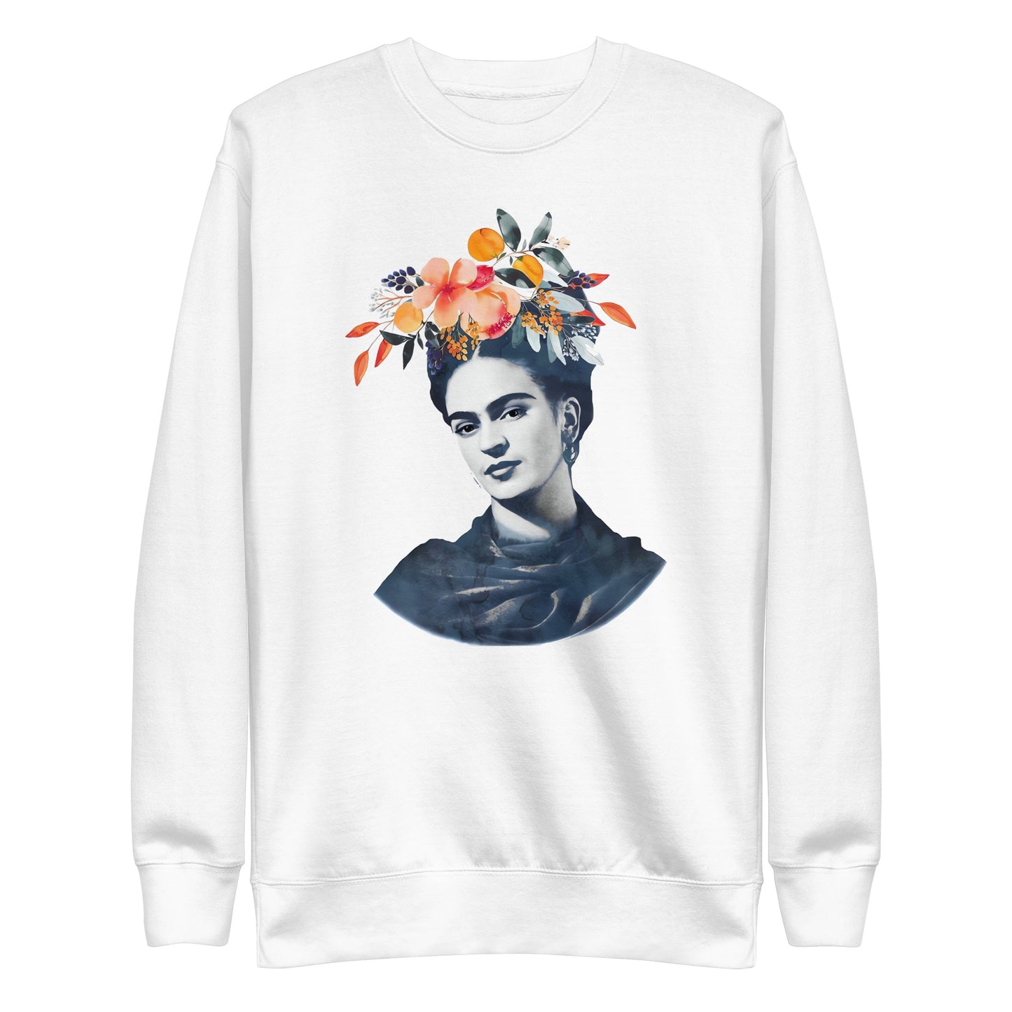 Suéter de Frida Flowers ,Descubre calidad excepcional y estampados duraderos. Encuentra estilo y orgullo en cada prenda. Compra ahora!