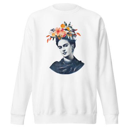 Suéter de Frida Flowers ,Descubre calidad excepcional y estampados duraderos. Encuentra estilo y orgullo en cada prenda. Compra ahora!