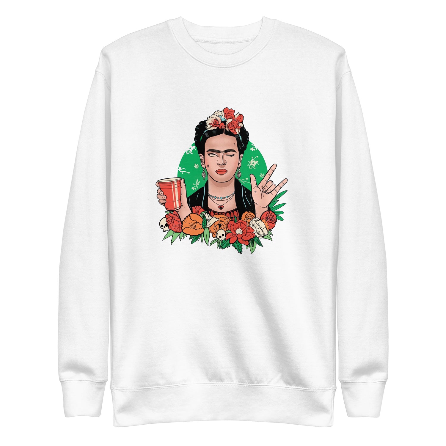 Suéter de Frida Khalo Style ,Descubre calidad excepcional y estampados duraderos. Encuentra estilo y orgullo en cada prenda. Compra ahora!