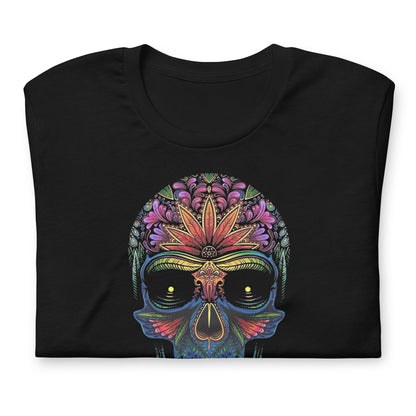 Playera de Calavera dia de muertos, Descubre calidad excepcional y estampados duraderos. Encuentra estilo y orgullo en cada prenda. Compre en LOSMIOS!