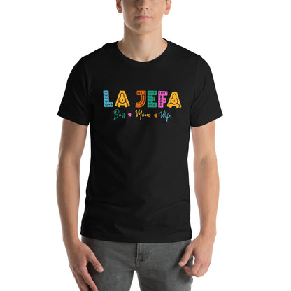 Playera de La Jefa ,Descubre calidad excepcional y estampados duraderos. Encuentra estilo y orgullo en cada prenda.