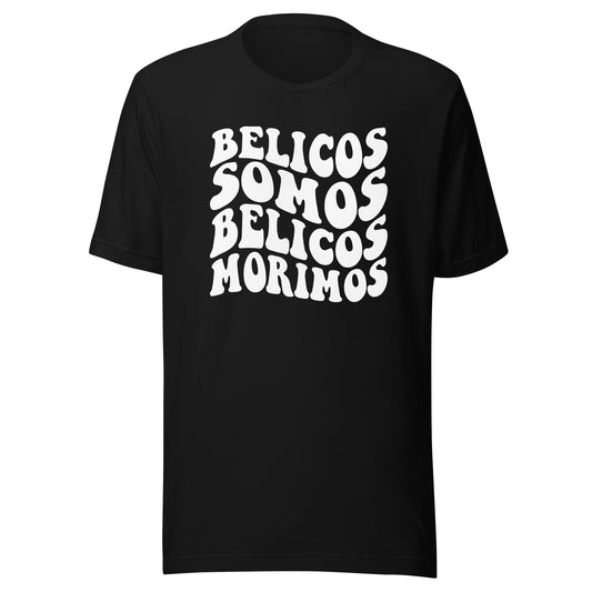 Camiseta Bélicos Somos, Descubre calidad excepcional y estampados duraderos. Encuentra estilo y orgullo en cada prenda.