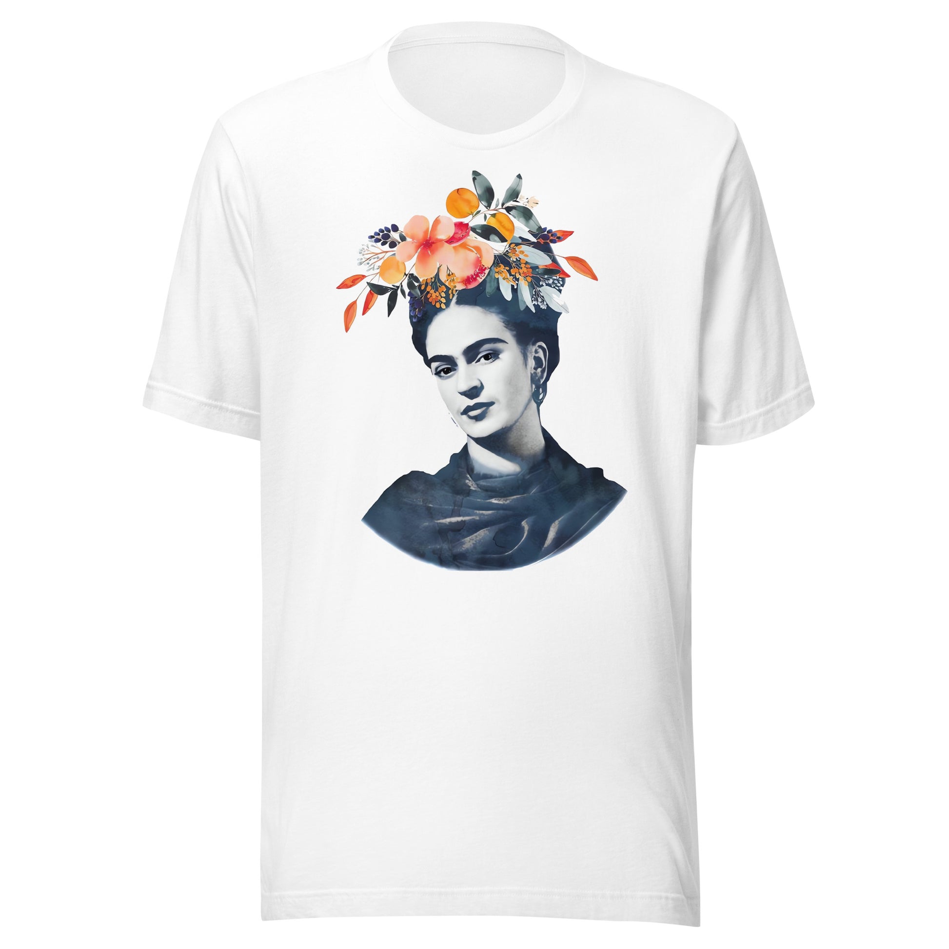 Playera de Frida Flowers ,Descubre calidad excepcional y estampados duraderos. Encuentra estilo y orgullo en cada prenda.