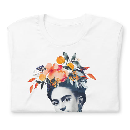 Playera de Frida Flowers ,Descubre calidad excepcional y estampados duraderos. Encuentra estilo y orgullo en cada prenda.