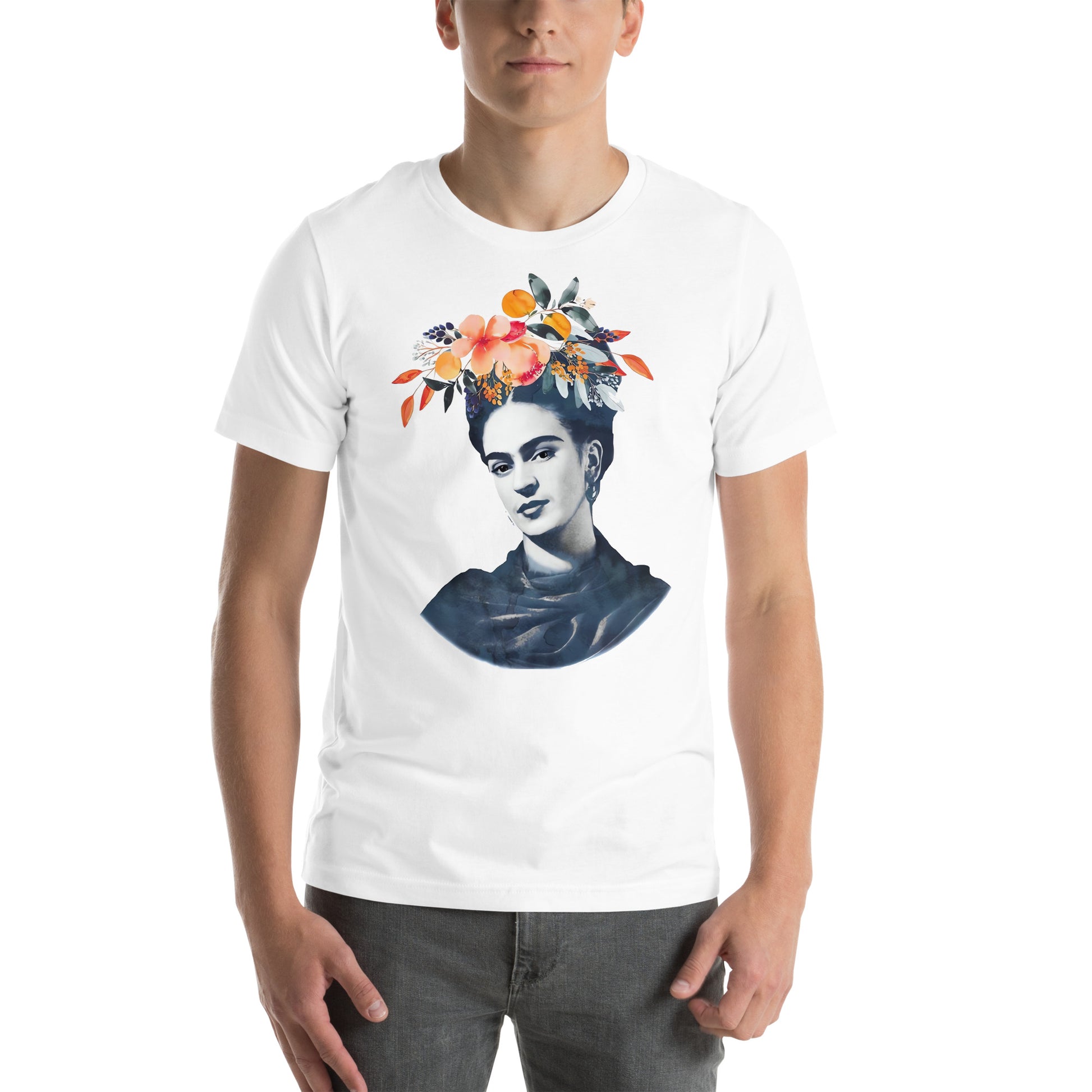 Playera de Frida Flowers ,Descubre calidad excepcional y estampados duraderos. Encuentra estilo y orgullo en cada prenda.