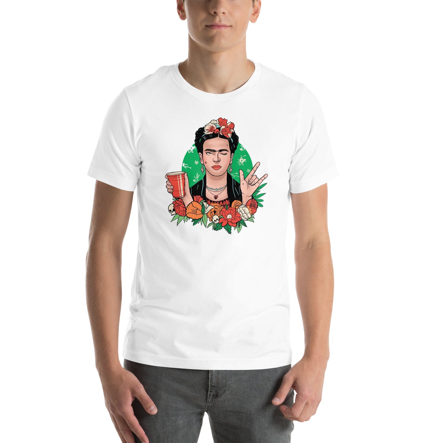 Playera de Frida Khalo Style ,Descubre calidad excepcional y estampados duraderos. Encuentra estilo y orgullo en cada prenda.