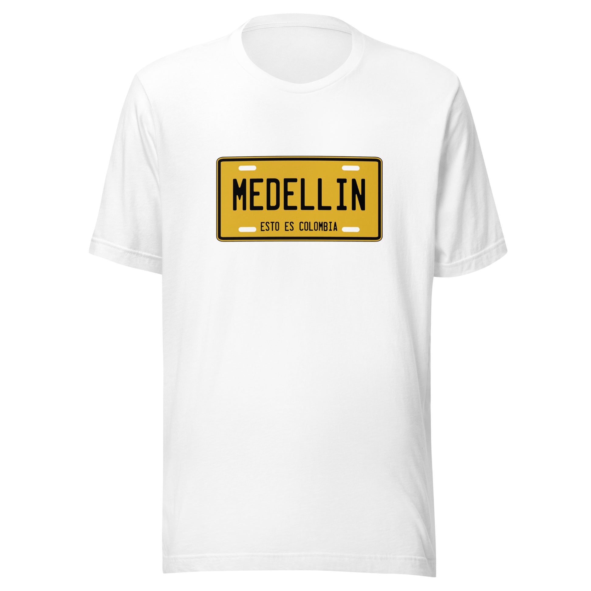 Muestra tu orgullo colombiano con la Camiseta Medellín esto es Colombia. Diseñada con los mejores materiales y un estampado duradero.